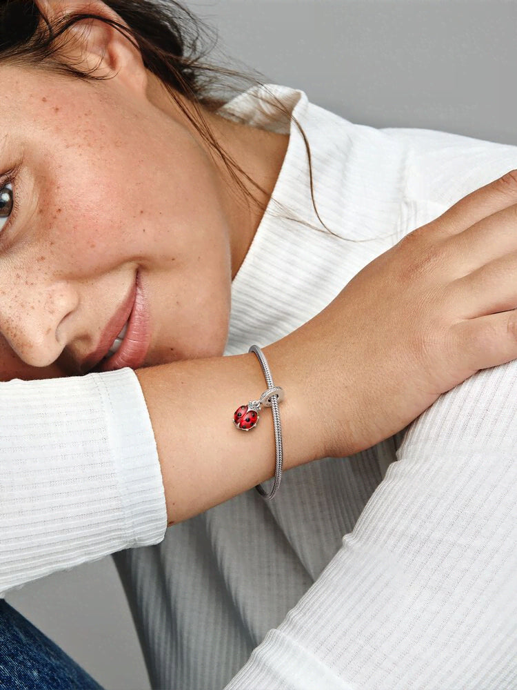 Red Ladybird Dangle Charm