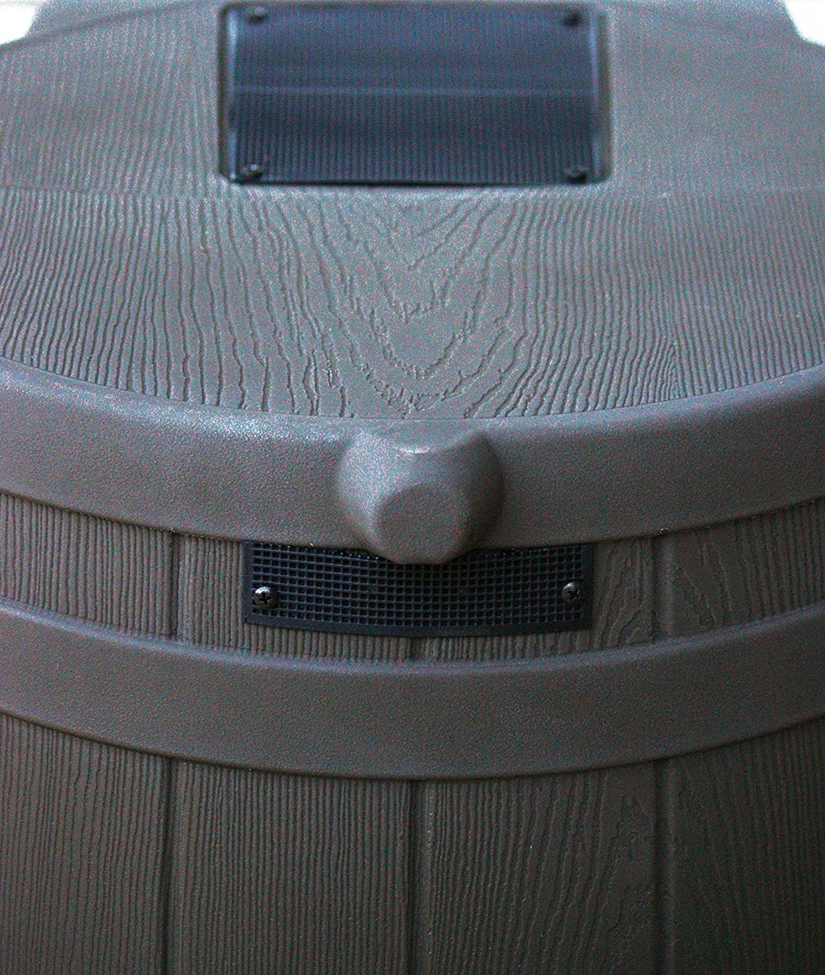 50-Gallon Outdoor Plastic Rain Barrel