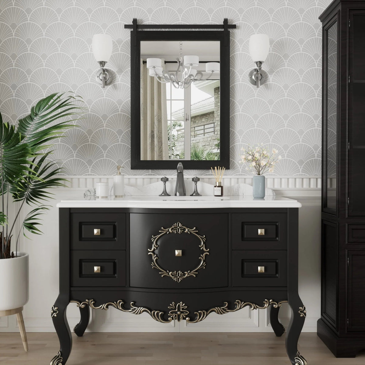 Rectangular Wall Mirror With Wood Frame, 18 x 26 in, 22 x 30 in, 24 x 36 in, or 40 x 26 in - Multiple Sizes