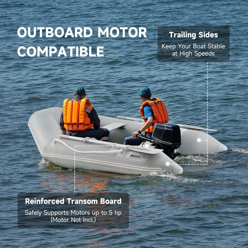 CREWORKS Inflatable Dinghy Boat, 7.5ft, 2 Person, 660lb - INB-2020-75
