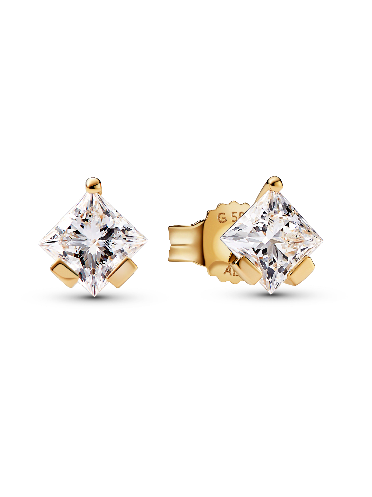Pandora Nova 14k Gold Lab-grown Diamond Earrings