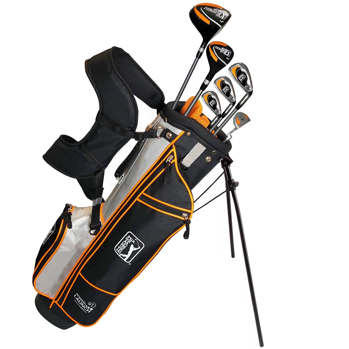 PGA Tour Right-Handed 10-Piece Kids Golf Club Stand Bag Set, Ages 8-12, Player Height 4ft 8in - 5ft 2in