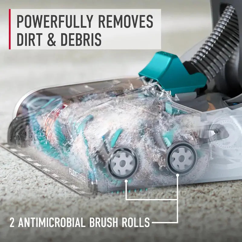 Hoover SmartWash+ Automatic Carpet Cleaner, Turquoise, 18.9 in D x 13 in W x 43.5 in H - FH52000