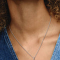 Sparkling Blue Moon & Stars Heart Necklace