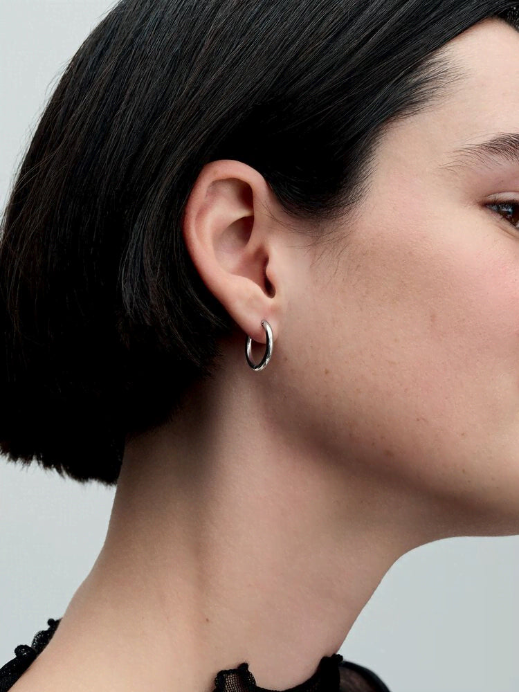Pandora Moments 18 mm Charm Hoop Earrings