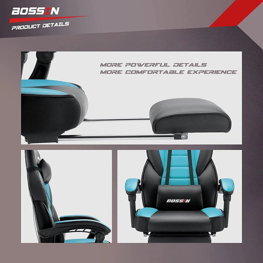 Racing Style Gaming Chair, 300 lbs Big And Tall High Back Computer Chair