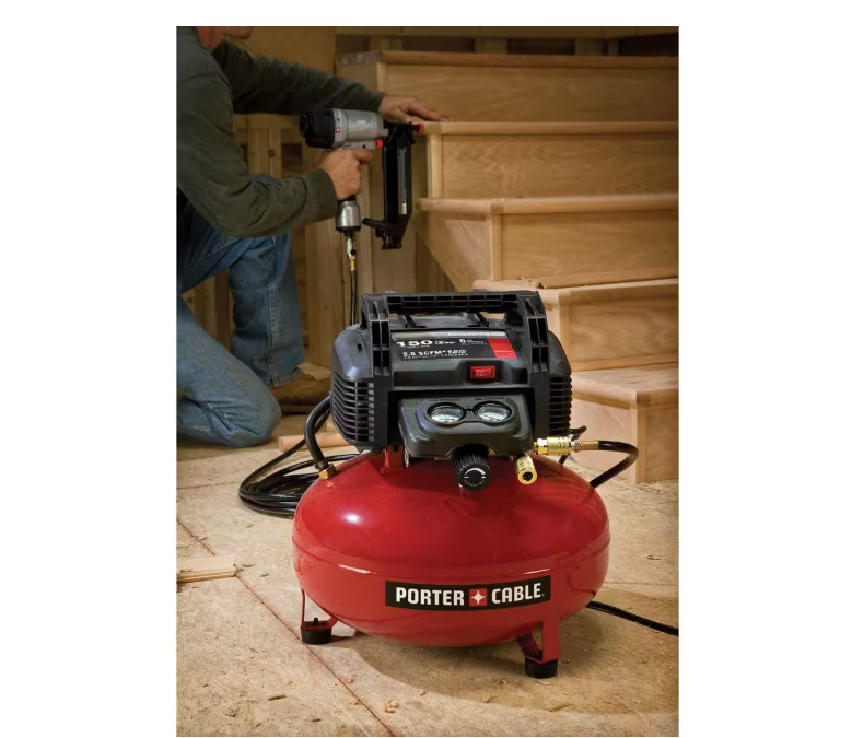 Oil-Free Pancake Air Compressor, 150 PSI, 6 Gallon