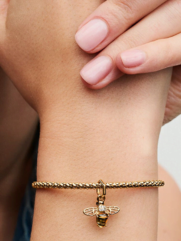 Sparkling Bee Dangle Charm