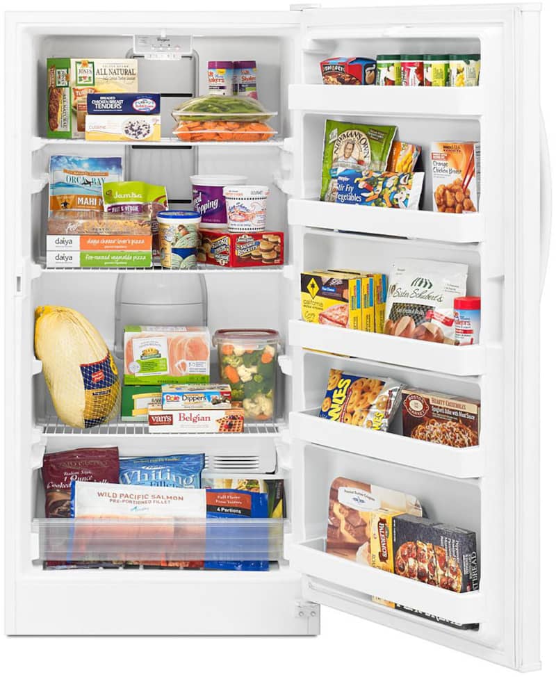 Whirlpool Upright Freezer, 16 Cu. Ft., White, Frost-Free