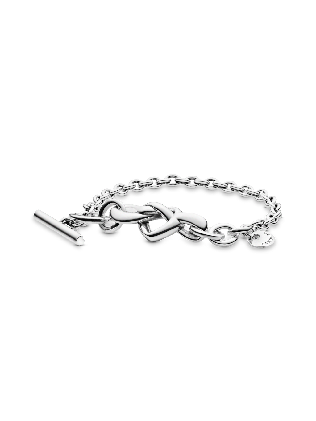 FINAL SALE - Knotted Heart T-Bar Bracelet