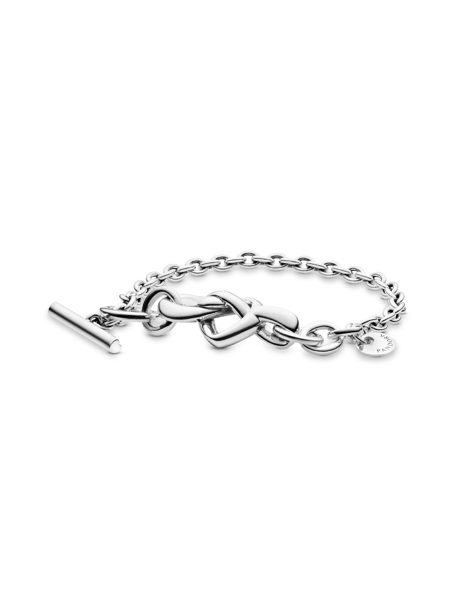 FINAL SALE - Knotted Heart T-Bar Bracelet