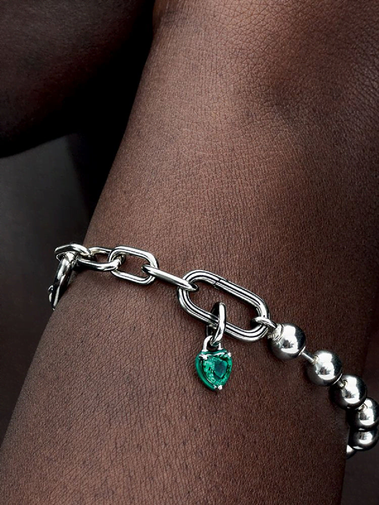 Pandora ME Green Chakra Heart Mini Dangle Charm