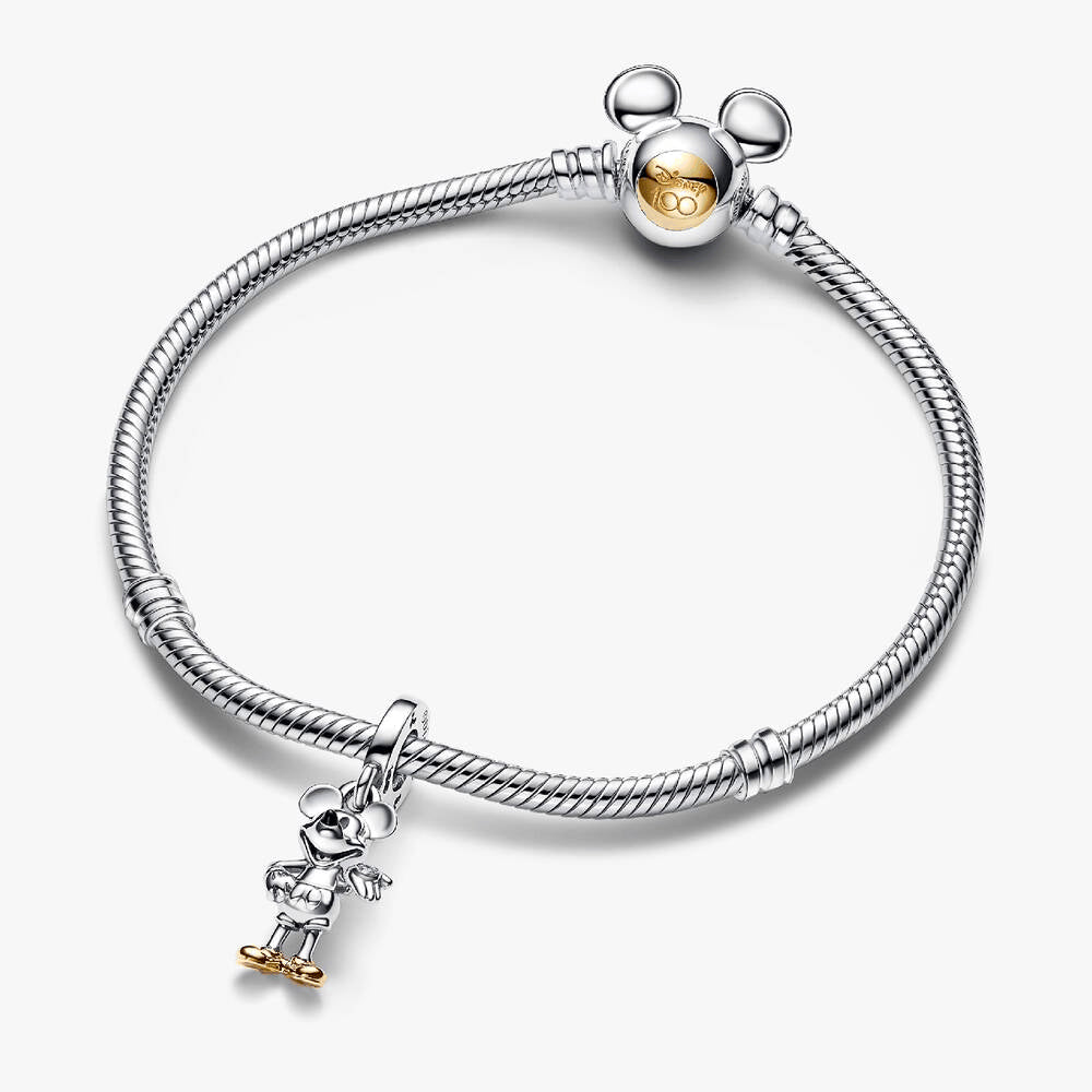 FINAL SALE - Disney 100th Anniversary Mickey Mouse Lab-grown Diamond Dangle Charm