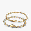 His and Hers Cuban Chain Bracelet Set