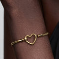 Heart Closure Snake Chain Bracelet
