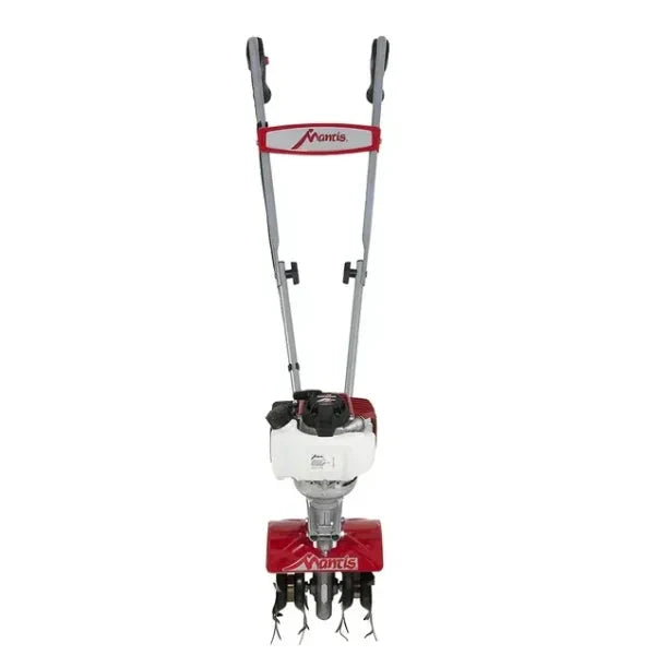MANTIS Mini Tiller Cultivator 25-cc 9-in Front-Tine Forward-Rotating Red - 7268