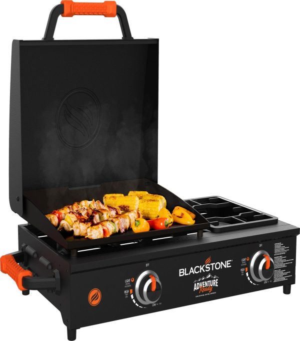 17 Inch Tabletop Griddle, 2 Burner, Black