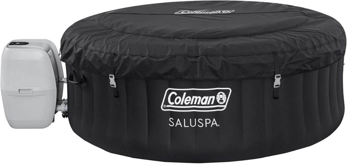 2-4 Person Inflatable Hot Tub With 120 Air Jets And Insulated Cover