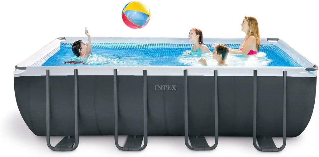 Intex Ultra XTR Rectangular Above Ground Pool Set, 216in L x 108in W x 52in H, Blue - 26355EH