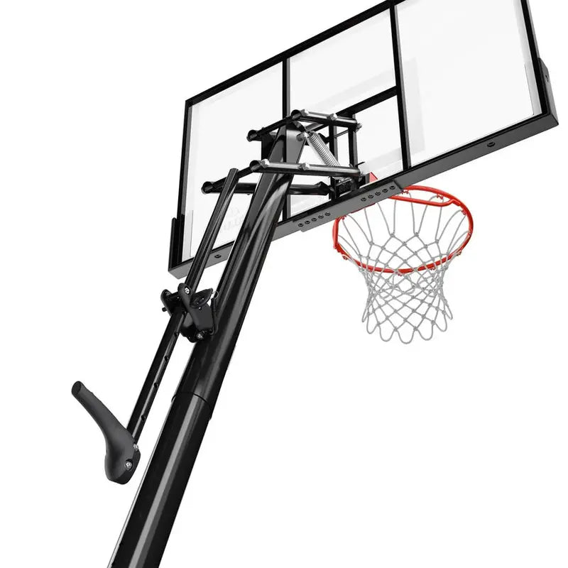 Spalding Portable Basketball Hoop With 54-Inch Shatterproof Polycarbonate Backboard - ExactaHeight