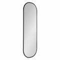 Capsule Framed Wall Mirror, 16x48, 18x24, 22x34, 24x36, Black, Bronze, Gold, Gray, Silver, Antique-Bronze