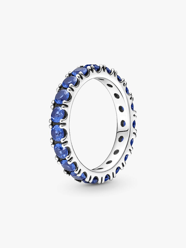 Sparkling Row Eternity Ring Set
