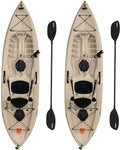 Lifetime Fishing Kayak 10 ft Tan, 2-Pack With Paddles Included - 90806 Tamarack Angler 100