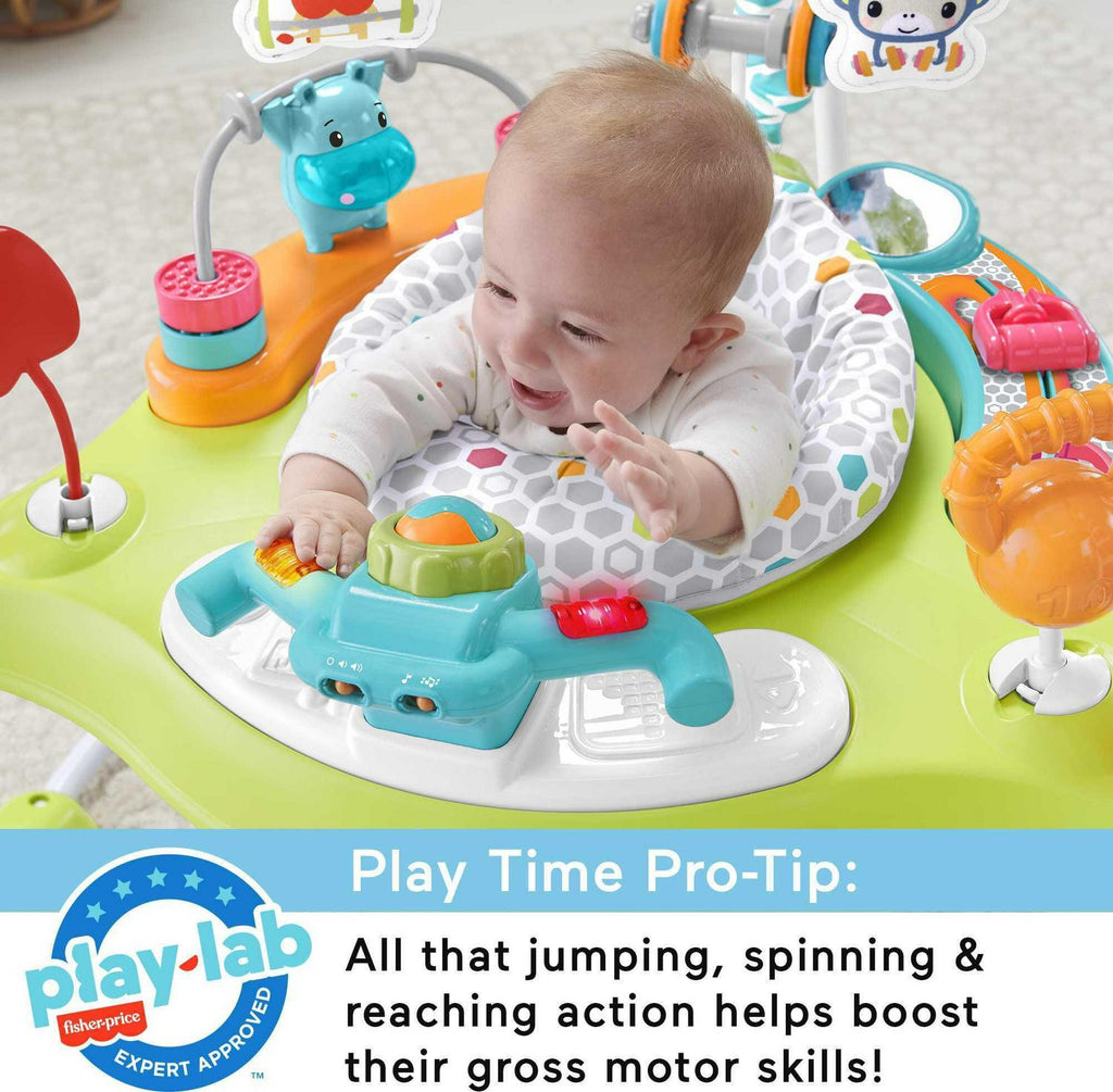 Fisher-Price Fitness Fun Folding Jumperoo Infant Activity Center With Lights & Music - HBM25