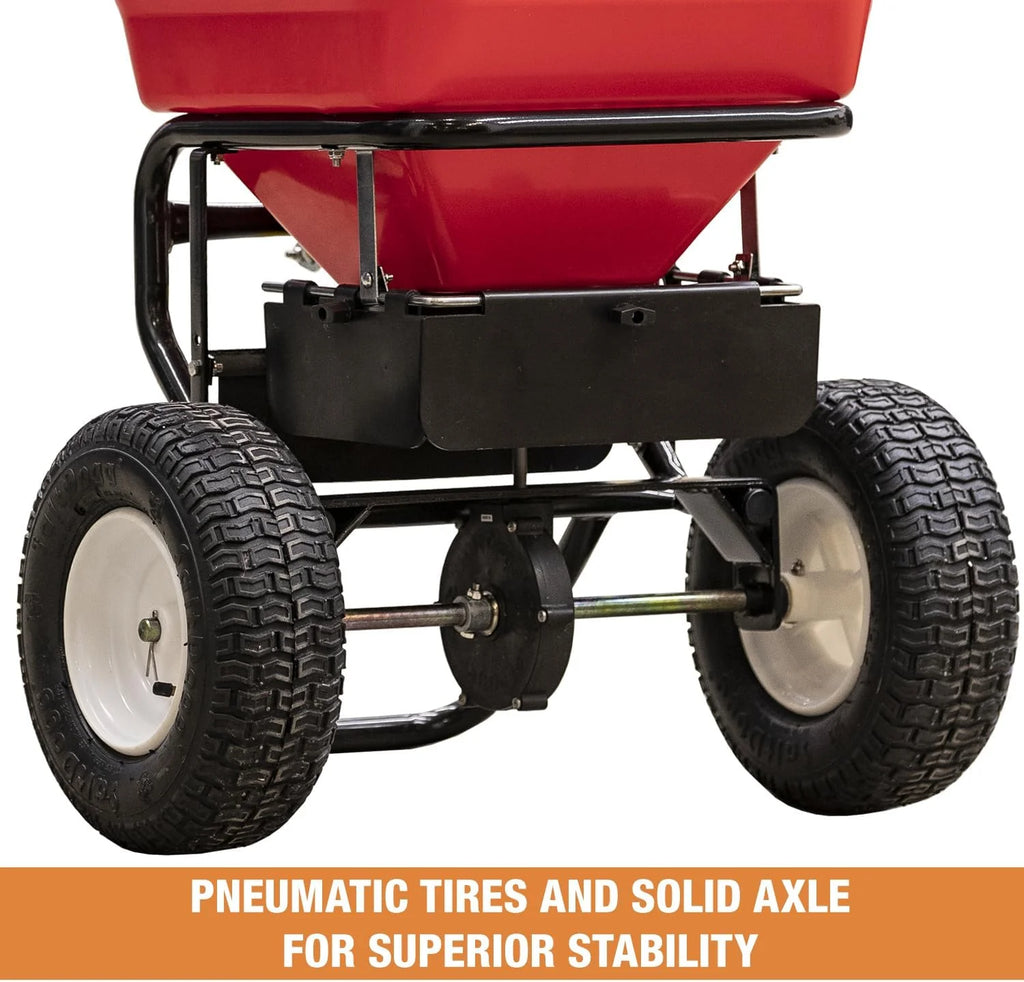 Buyers Products Company Walk-Behind Push Spreader, 100 Pound Capacity - 3039632R