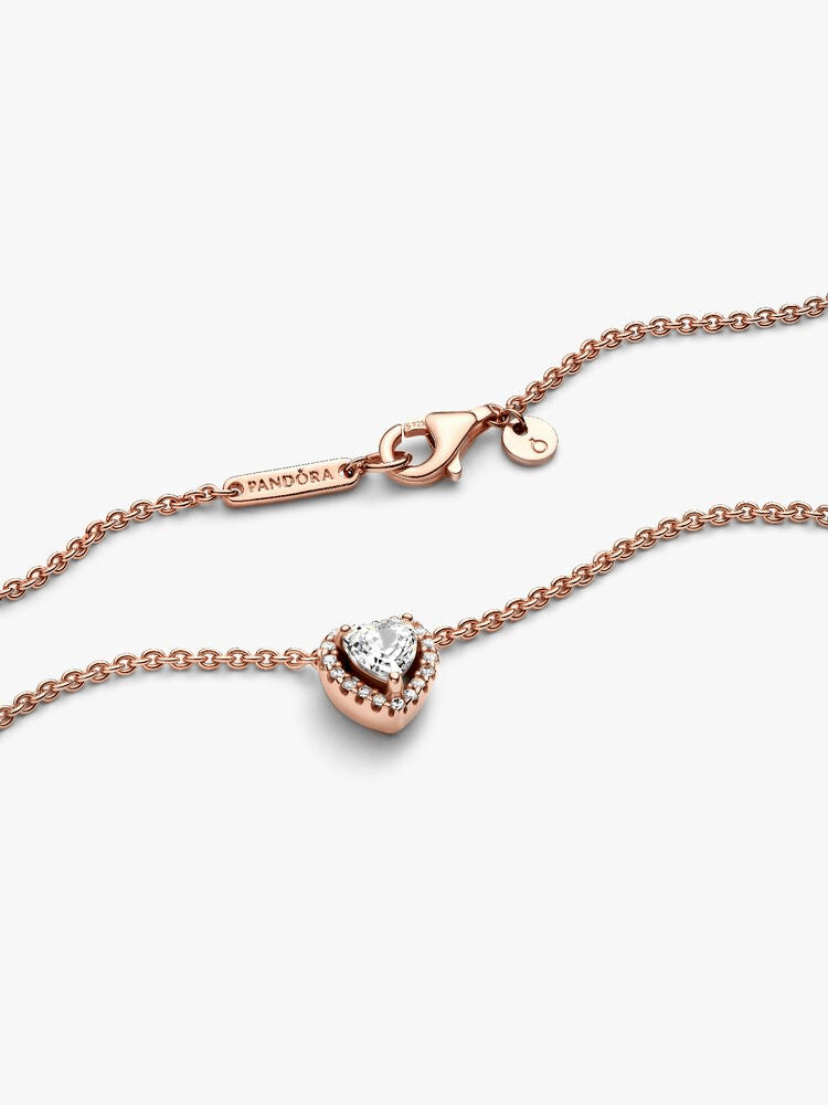 Sparkling Heart Collier Necklace