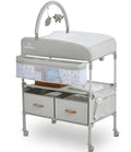 BabyBond Portable Baby Changing Table With 2 Storage Baskets, 33.46*24.7*33 Inches, Beige