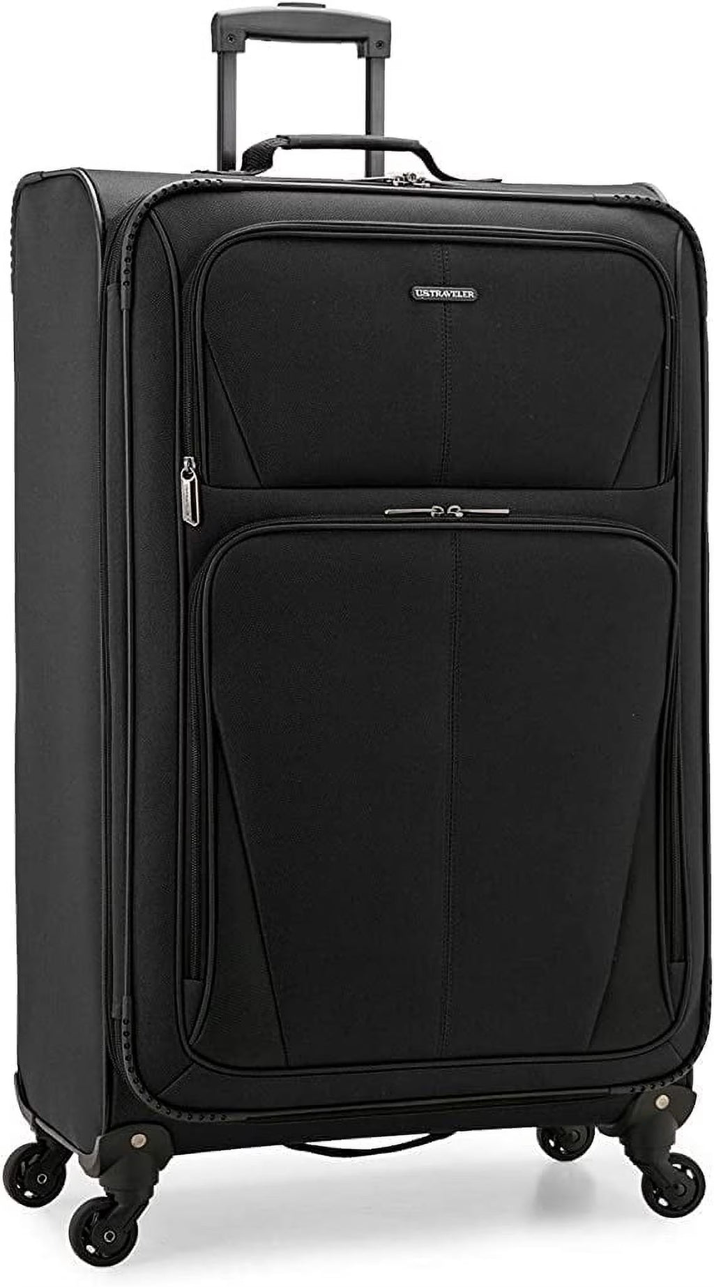 U.S. Traveler Expandable Softside Luggage, Navy, 31in Checked Large - Aviron Bay