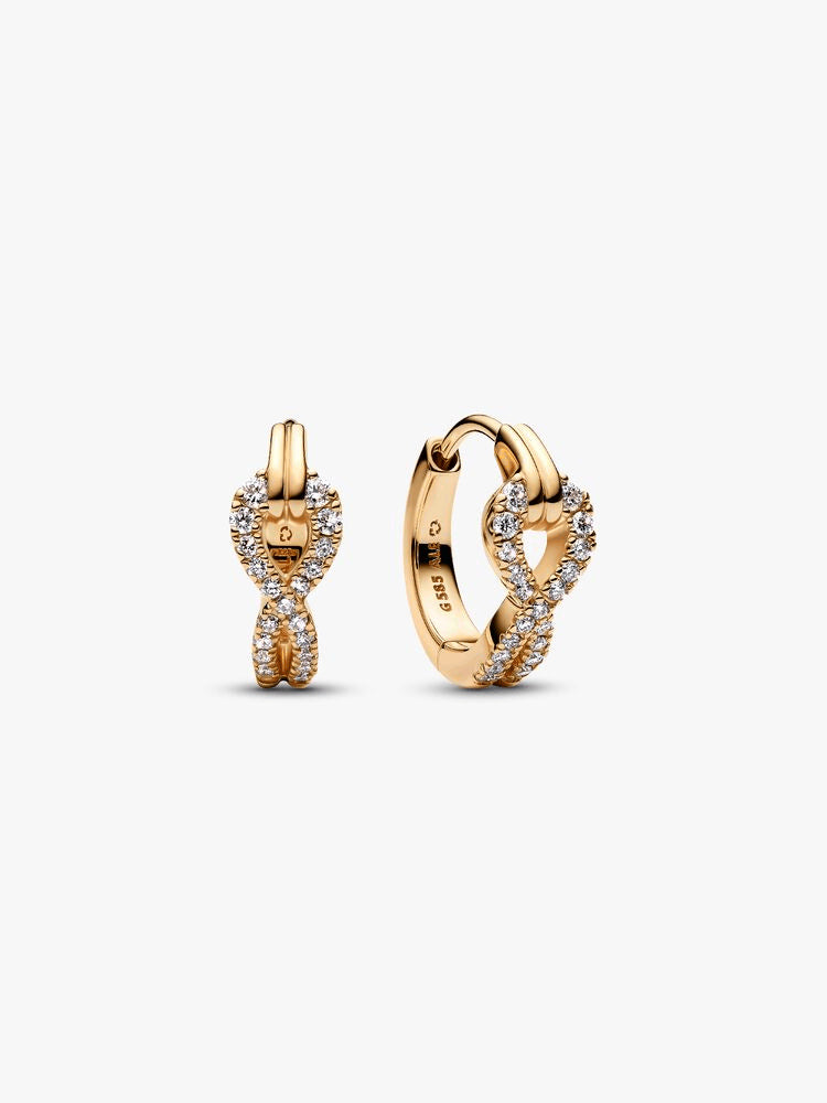 Pandora Infinite Lab-grown Diamond Pavé Hoop Earrings