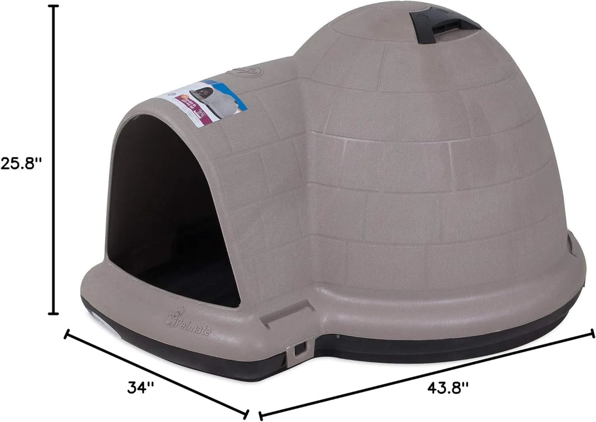 XL All-Weather Igloo Dog House for 90-125 Lb. Dogs