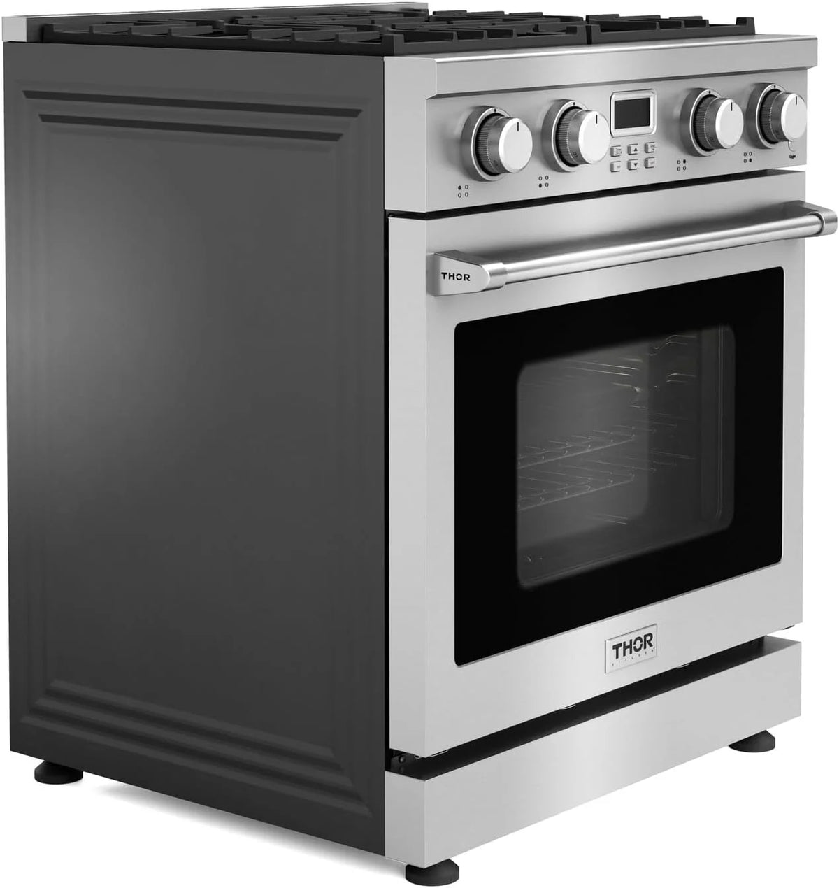 Thor Kitchen 30-Inch Gas Range, Stainless Steel, 4.8 Cubic Feet - ARG30