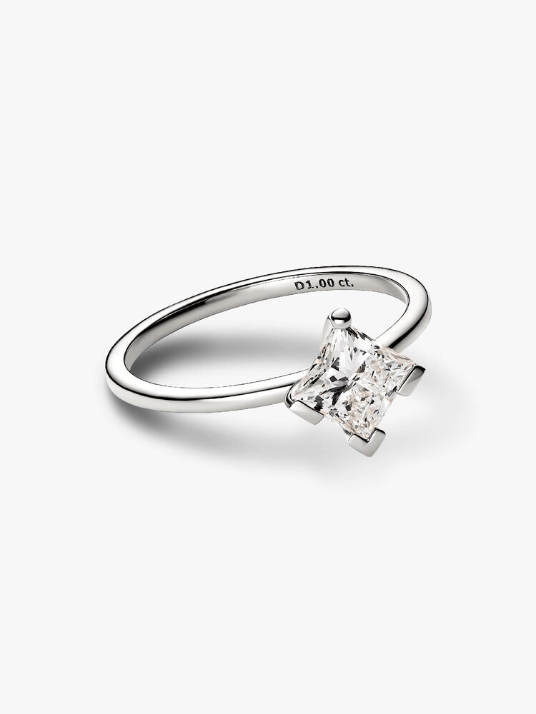 Pandora Nova 14k White Gold Lab-grown Diamond Ring