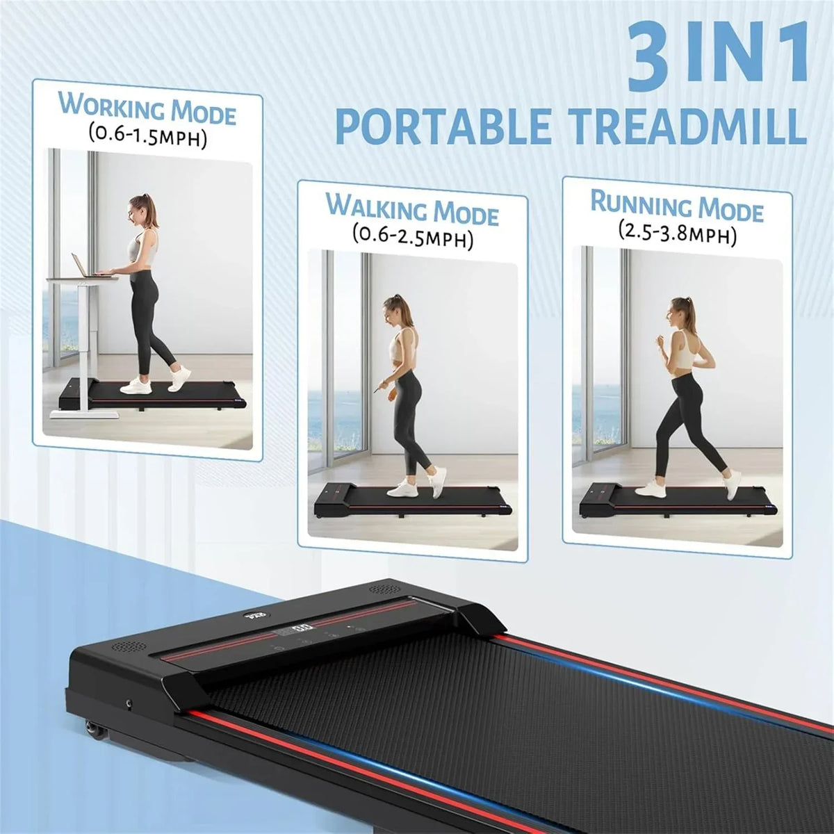 Walking Vibration Pad 2.5HP 39 x 21 x 3.5 in - RM-01