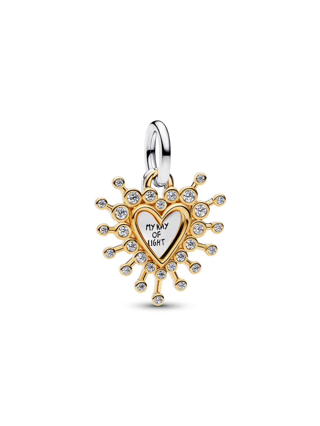 Radiant Heart Double Dangle Charm