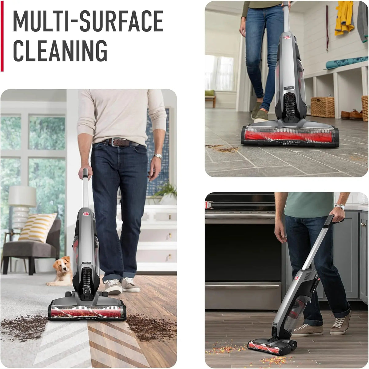 Hoover ONEPWR Evolve Pet Cordless Small Upright Vacuum Cleaner, Black - BH53422V