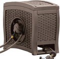 Suncast Aquawinder 125 Water-Powered Wicker Hose Reel - Java