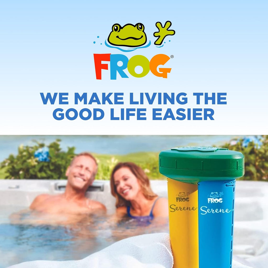 FROG Serene Mineral Replacement Cartridges for Hot Tubs - 2 Pack - Bromine & Mineral System for 600 Gallon Spas