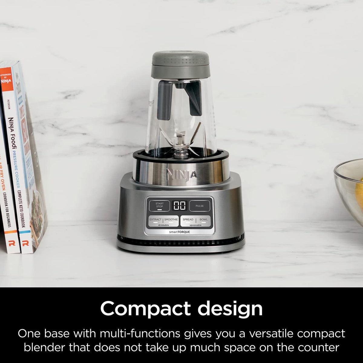 Ninja Smoothie Bowl Maker And Nutrient Extraction Blender, 14 oz And 24 oz, Stainless - SS101