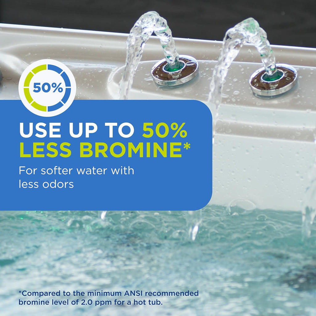 FROG Serene Mineral Replacement Cartridges for Hot Tubs - 2 Pack - Bromine & Mineral System for 600 Gallon Spas
