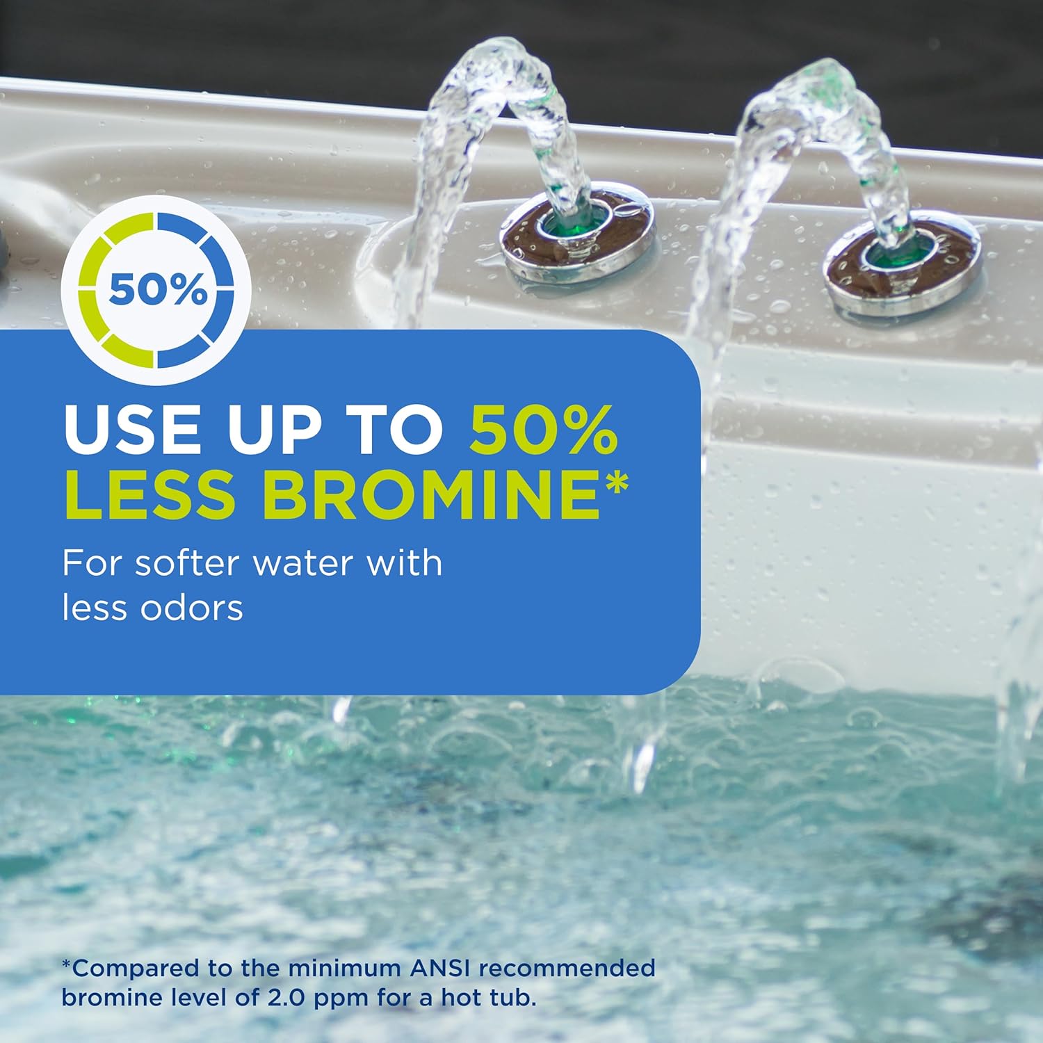 FROG Serene Mineral Replacement Cartridges for Hot Tubs - 2 Pack - Bromine & Mineral System for 600 Gallon Spas