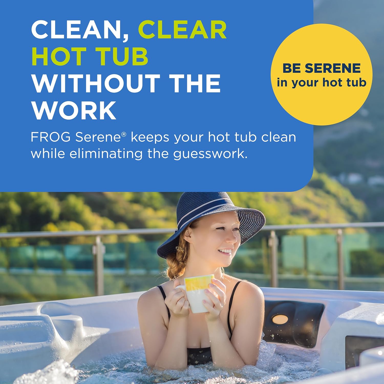 FROG Serene Mineral Replacement Cartridges for Hot Tubs - 2 Pack - Bromine & Mineral System for 600 Gallon Spas