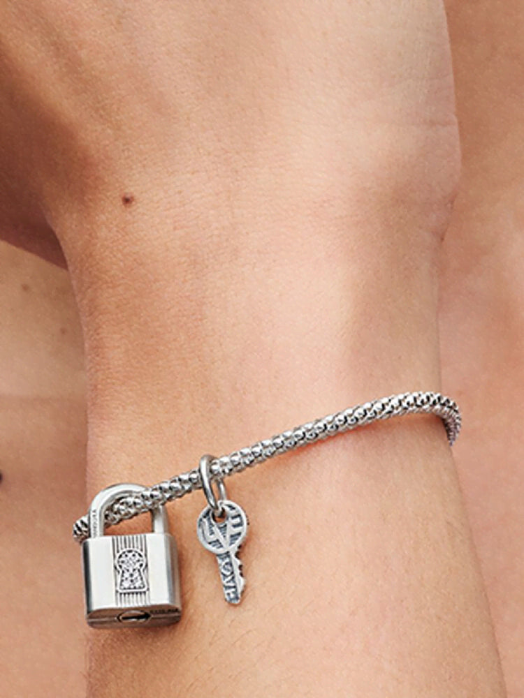 Padlock and Key Dangle Charm