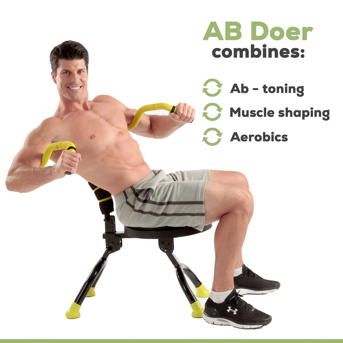360 Fitness System With 6 Pack Back Roller