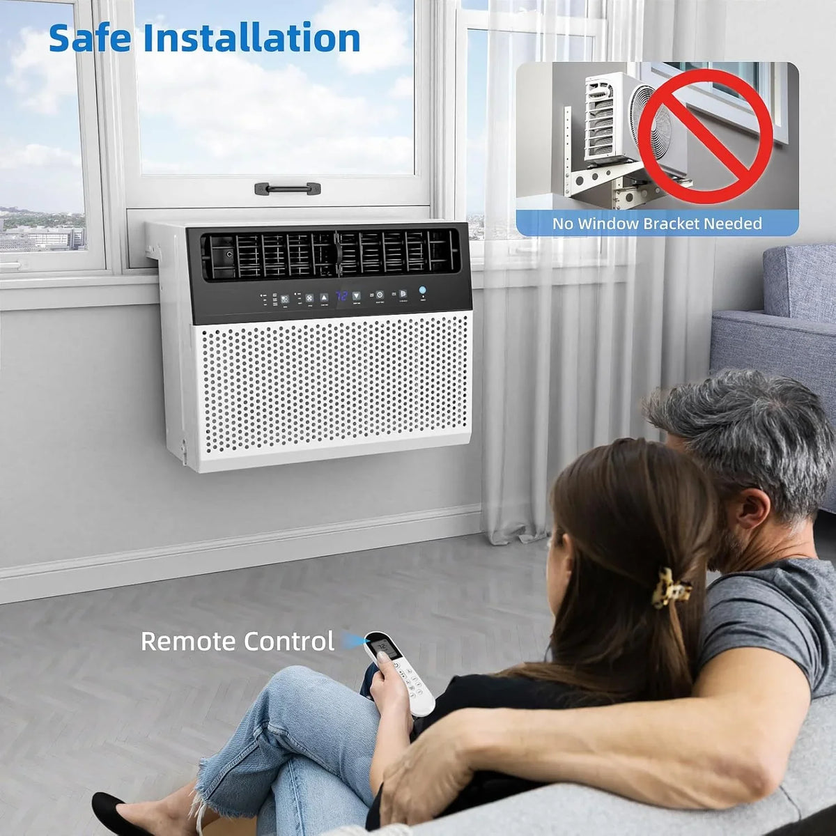 Antarctic Star U-Shaped Window Air Conditioner, 12,000 BTU, 115 Volts