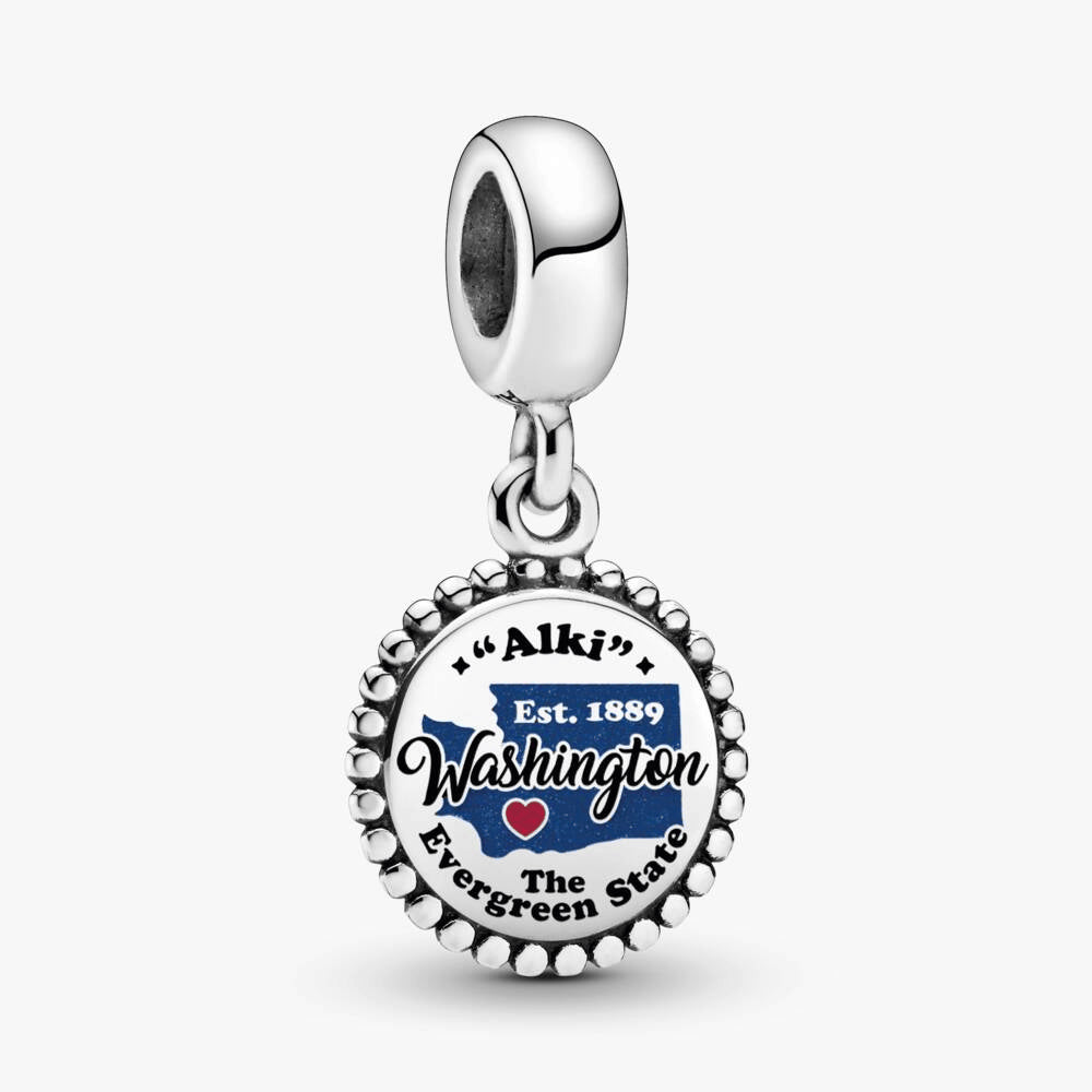 Washington Map Dangle Charm