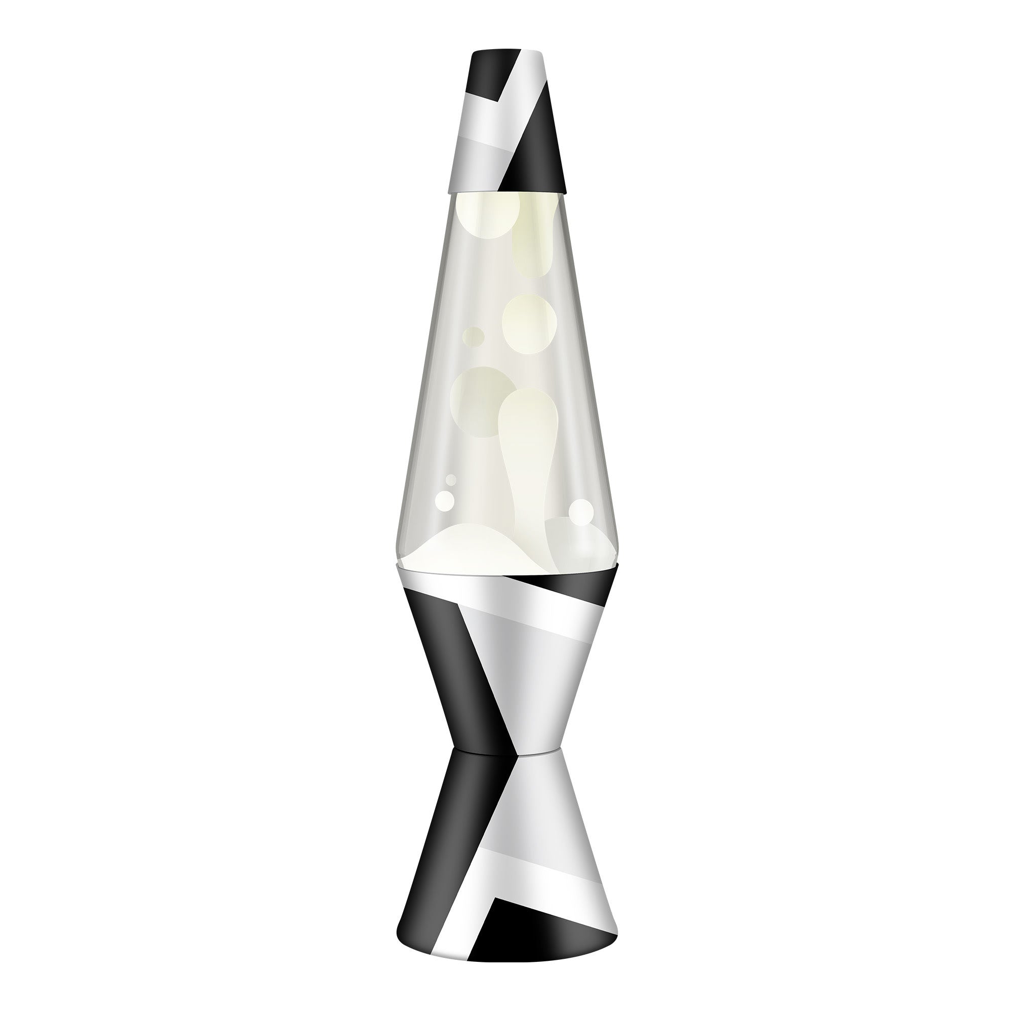 14.5" Lava Lamp  Polygonal White Tone